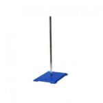 base rectangulaire bleu +tige 600mm