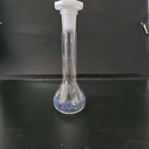 fiole jaugée classe A verre clair NS 12/21 20ML (schott duran ) hirschmann
