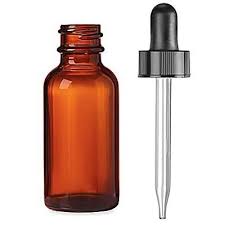 compte goutte en verre ambré   30ml