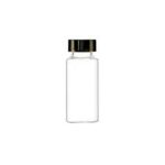 flacon en verre avec bouchon noir clair 50ml /isolab