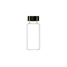 flacon en verre avec bouchon noir clair 50ml /isolab