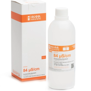 solution d'etalonnage de coductivité à 84 uS/cm Hanna