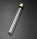 tube en verre à essai avec bouchon aluminium