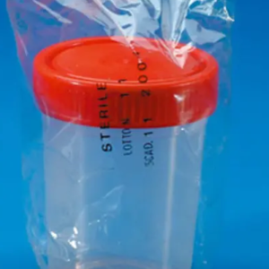 pot stérile bouchon rouge 60ml