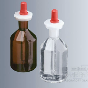 flacon en verre compte goutte clair avec pipette 100ml