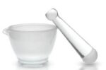mortier en verre avec pilon 75mm Joanlab