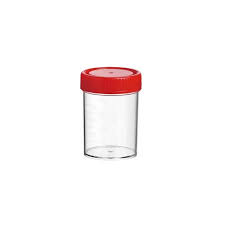 pot stérile  bouchon rouge plastilab  60ml
