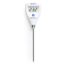 Thermomètre de précision avec sonde de pénétration fixe HI98501 marque Hanna
