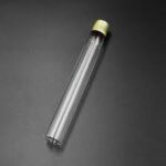 tube en verre claire avec bouchon à vis  vol 25ml